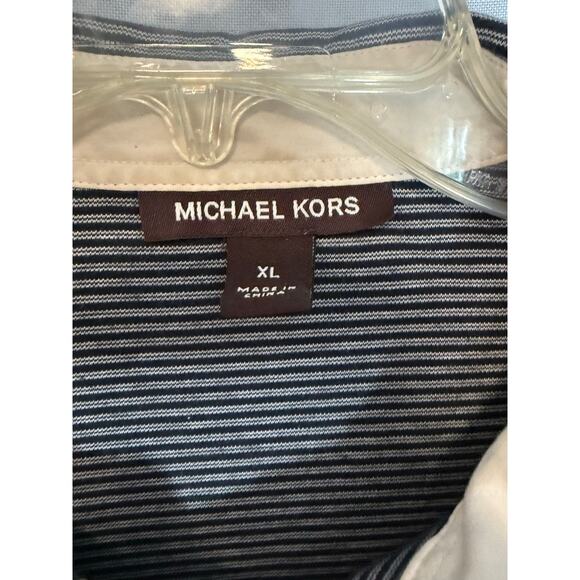 Michael Kors Striped Polo Shirt XL - Picture 1 of 3